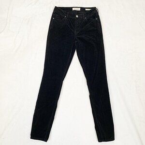 PacSun Mid-Rise skinniest black velvet feel stretch casual pants - Size 25‎